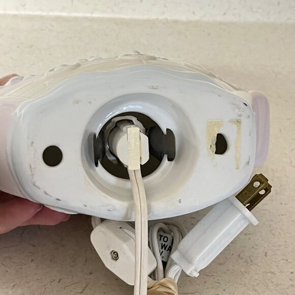 Noahs Ark Ceramic Night Light Lamp Nursery Decor Pastel Animals Elephant Giraffe - Picture 6 of 12